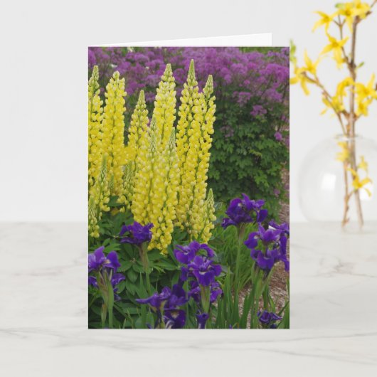 Algemene Verjaardag Bloem Kaart (Gele Bloem)