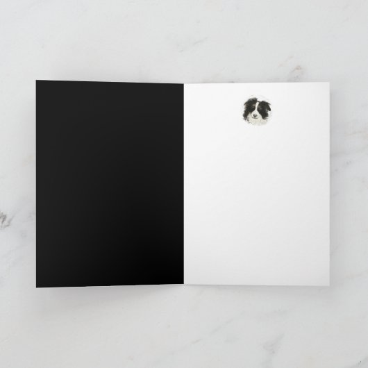 Algemene Verjaardag Border Collie Pet Dog Kaart (Binnen)