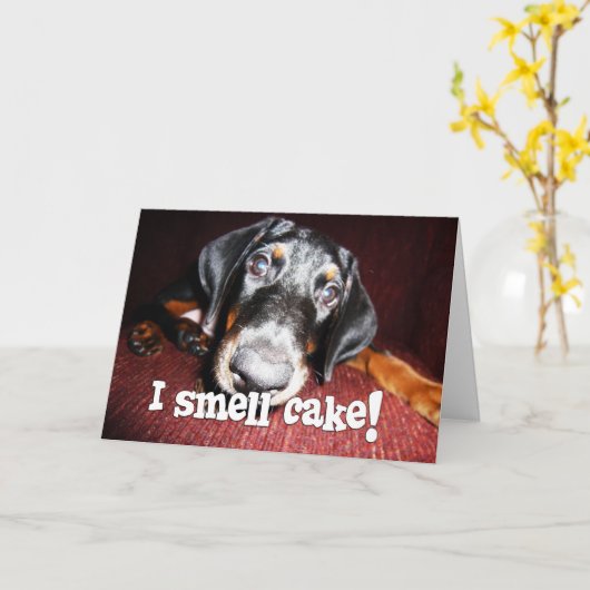 Algemene verjaardag - het Bemoeizieke Puppy van Kaart (Gele Bloem)