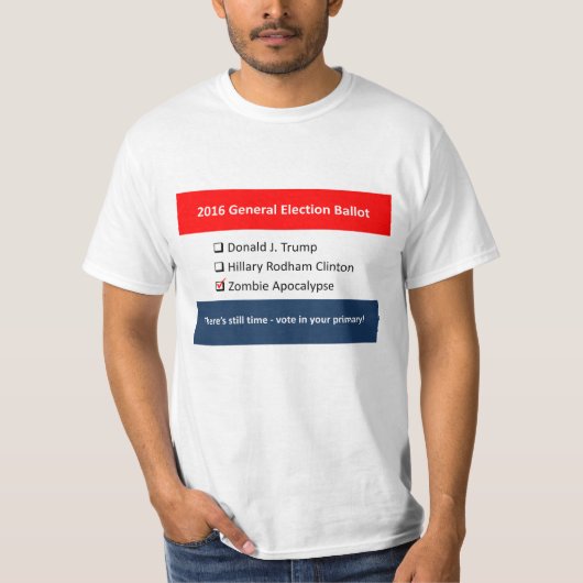 Algemene verkiezingen 2016 t-shirt (Voorkant)