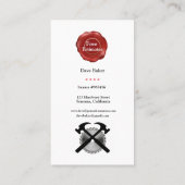 Algemene Visitekaartjes van aannemers (Achterkant)