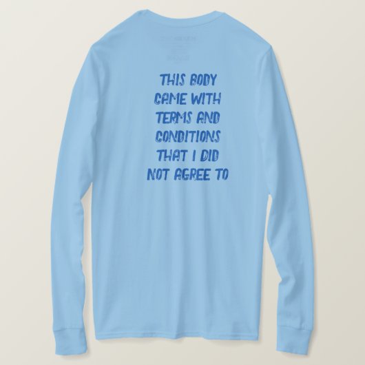 Algemene voorwaarden T-Shirt (Design achterkant)