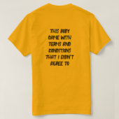 Algemene voorwaarden T-Shirt (Design achterkant)