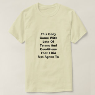 Algemene voorwaarden T-shirt