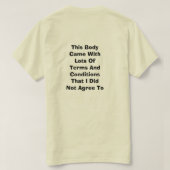 Algemene voorwaarden T-shirt (Design achterkant)
