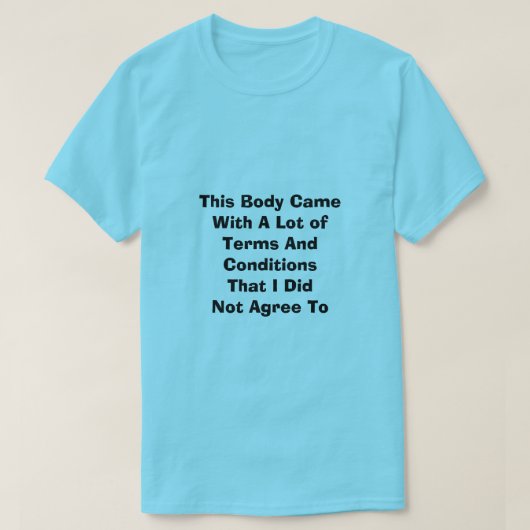 Algemene voorwaarden T-Shirt (Design voorkant)