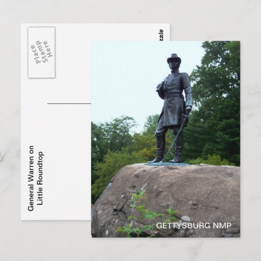 ALGEMENE WAARSCHUWING OP KLEINE RONDTOP BRIEFKAART (Voorkant / Achterkant)