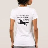 Algemene waarschuwing voor chirurgen: paarden zijn t-shirt (Achterkant)