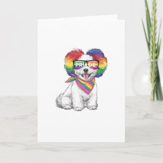 Algemene wenskaart voor LGBTQ+ - Regenboog Puppy