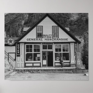 Algemene winkel. Ophir, Colorado, september 1940 Poster