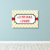 Algemene winkelbordkunst canvas afdruk (Insitu (Houten vloer))