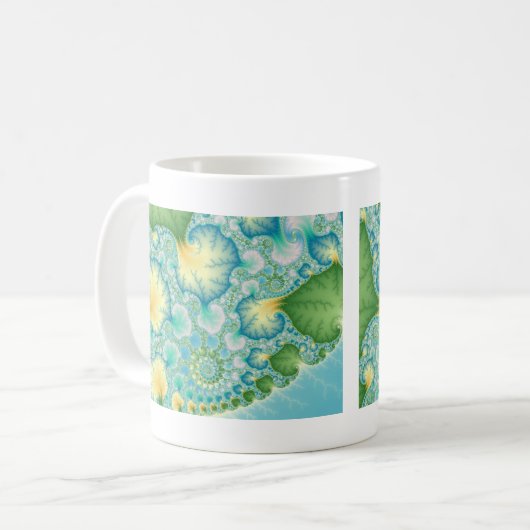 Algen - Fractal Koffiemok (Voorkant links)