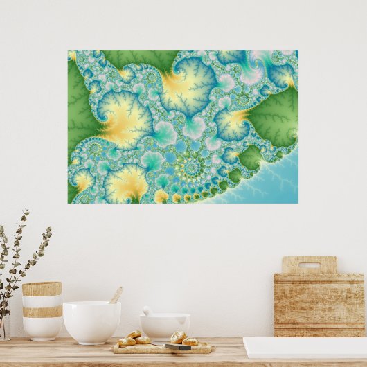 Algen - Fractal Poster (Keuken)