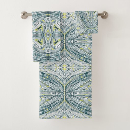 algen onder glas bad handdoek (Insitu)