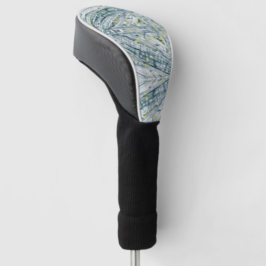 algen onder glas golfheadcover (Schuin)