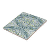 algen onder glas tegeltje (Zijkant)