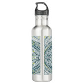 algen onder glas waterfles  (Achterkant)