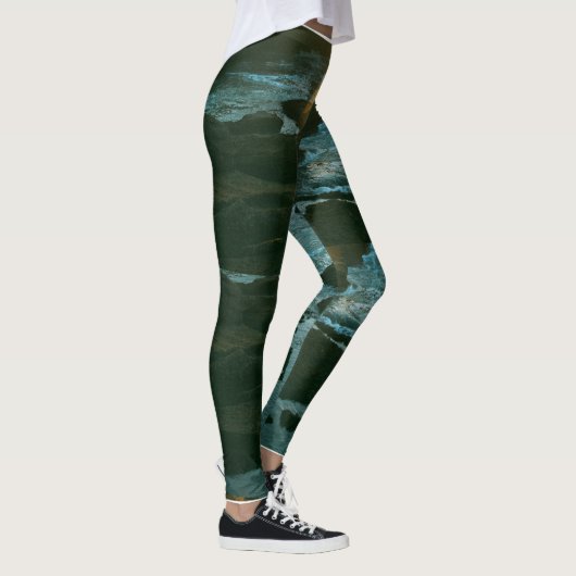 "Algengroene Leggings met hoge taille - Stijlvol e (Rechts)