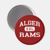 Alger - Rammen - Alger Middle School - Alger Ohio Magneet (Voorkant / Achterkant)