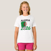 Algeria 2026 Soccer Fan Design with Crescent Star  T-shirt (Voorkant volledig)