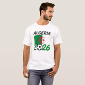 Algeria 2026 Soccer Fan Design with Crescent Star  T-shirt (Voorkant volledig)