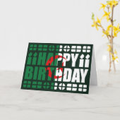 Algeria Flag Birthday Card Kaart (Gele Bloem)
