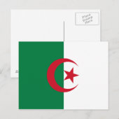 ALGERIA FLAG BRIEFKAART (Voorkant / Achterkant)
