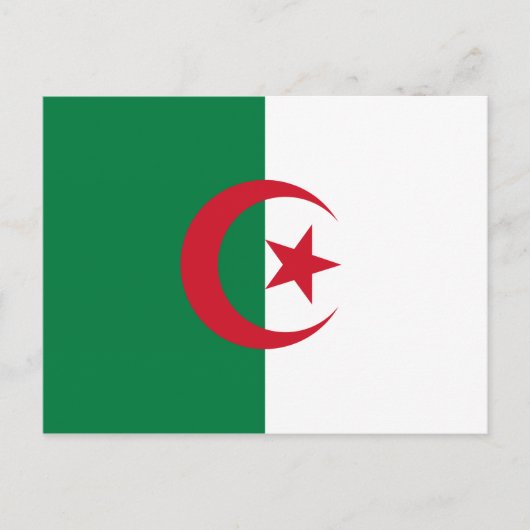 ALGERIA FLAG BRIEFKAART (Voorkant)