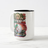Algeria-GBall-002 Tweekleurige Koffiemok (Voorkant links)