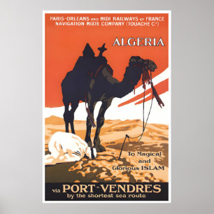 Algeria Reisposter Islamitische Kunst Islam Prent Poster