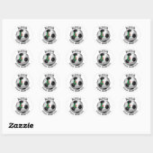 ALGERIA SOCCER CHAMPES RONDE STICKER (Vel)