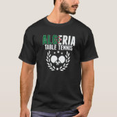 Algeria Table Tennis Algerian Ping Pong Supporte T-shirt (Voorkant)