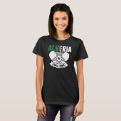Algeria Table Tennis Support Algerian Ping Pong T T-shirt (Voorkant volledig)