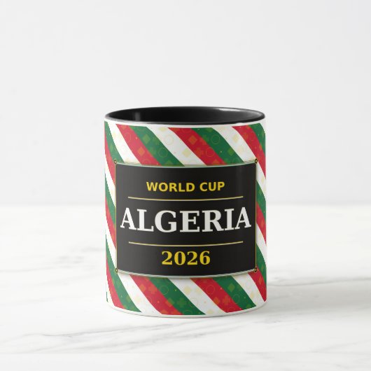 Algeria Voetbalfan 2026 met Stunning Patronen Mok (Midden)
