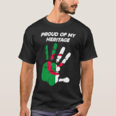Algerian Flag Printed Palm T-shirt (Voorkant)