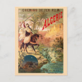 Algérie  Railroad Poster 1891 Briefkaart (Voorkant)