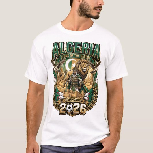 Algerije 2026 Fan T-Shirt (Voorkant)