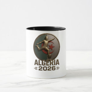 Algerije 2026 Voetbal Embleem Mok