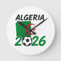 Algerije 2026 Voetbalfanontwerp met Halve Maan en