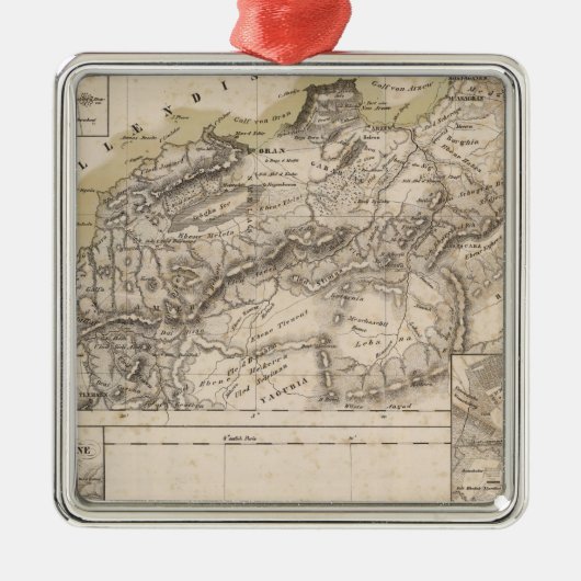 Algerije 2 metalen ornament (Voorkant)