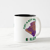 Algerije Afrikaans land Tweekleurige Koffiemok (Voorkant rechts)