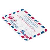 Algerije Airmail Wedding Save the Date sz 3x4 Magneet (Rechterzijde)