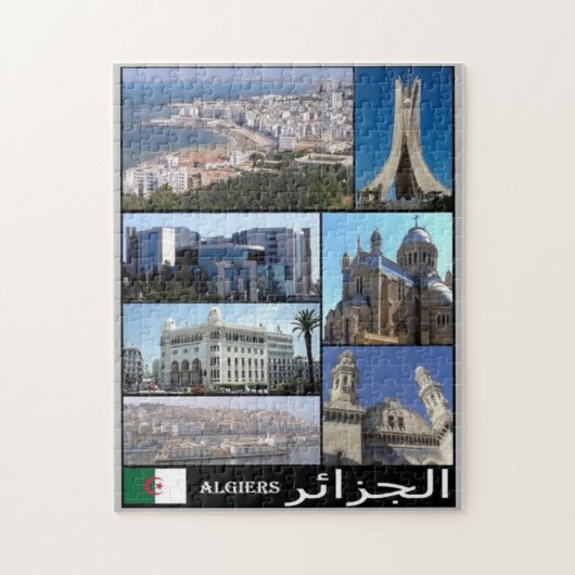 Algerije - Algeri - I Love - Legpuzzel (Verticaal)
