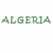 Algerije, algerije sticker (Voorkant)