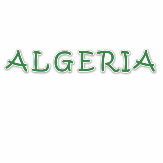 Algerije, algerije sticker (Voorkant)