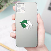 Algerije Algerijnse lippenstift liefde vlag Sticker (Telefoon)