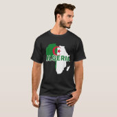 Algerije Algerijnse Pride Vlag Kaart Afrika Print  T-shirt (Voorkant volledig)