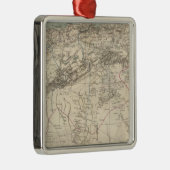 Algerije Atlas Map Metalen Ornament (Rechts)
