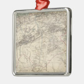 Algerije Atlas Map Metalen Ornament (Links)