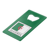 Algerije Creditkaart Flessenopener (Voorkant Gekanteld)